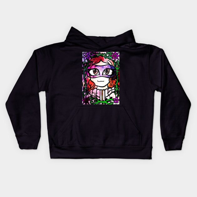 Mask of Noir Kids Hoodie by ScribbleSketchScoo